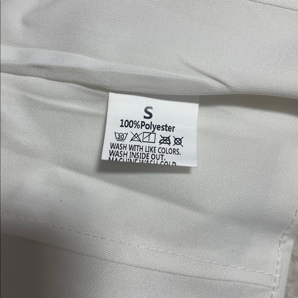 NWOT White Structured Satin Sheen Crop Spaghetti Strap Cami Top – Size Small - Picture 15 of 16